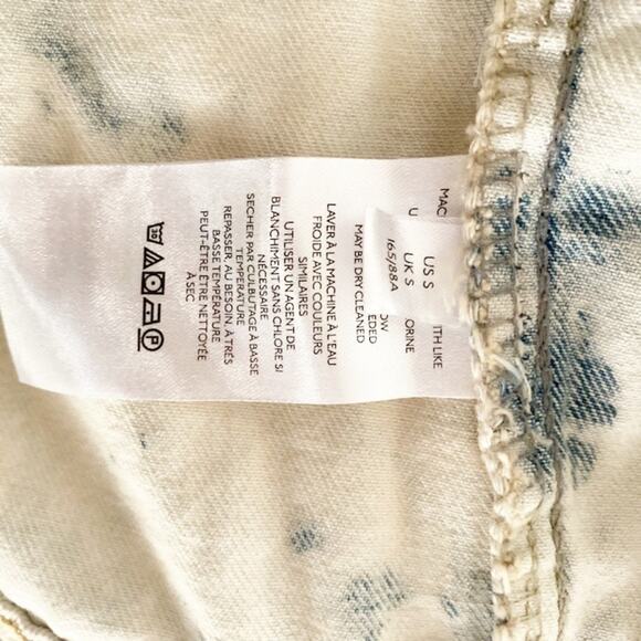 NWT Free People Jones Tie Dye Blue Long Sleeve Rumors Denim Jacket Size S - Picture 8 of 9